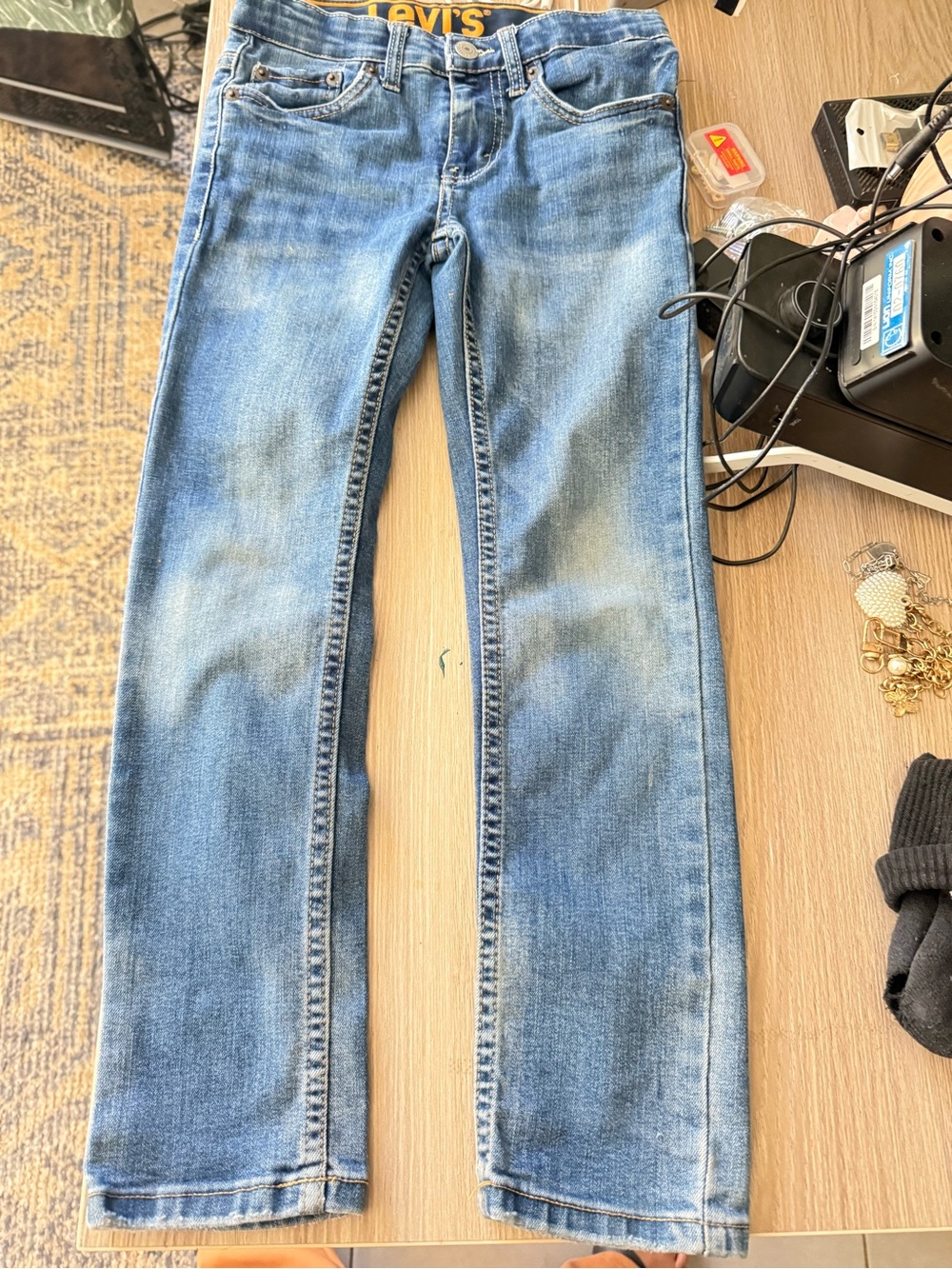 Levi's Light Blue Kids Straight Jeans